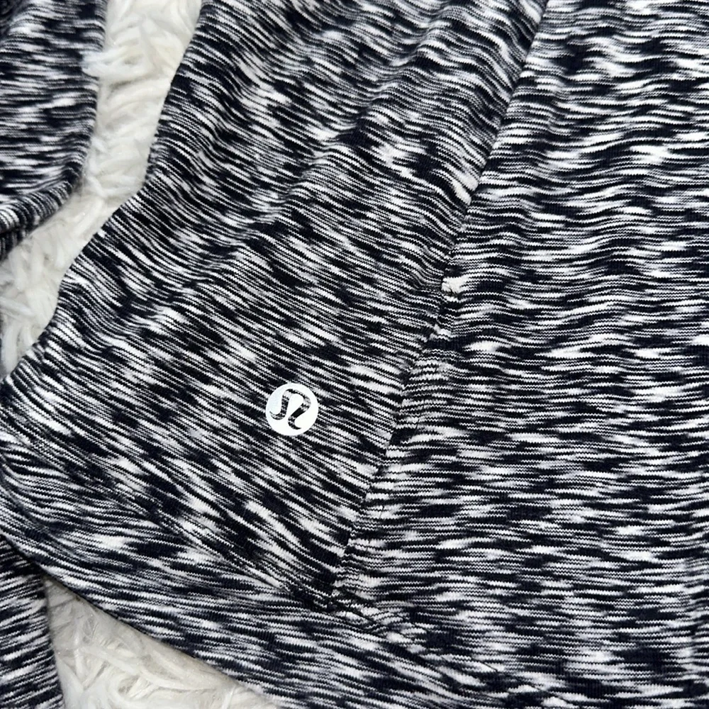 Lululemon Runderful Long Sleeve Spaced Out Space Dye Black White